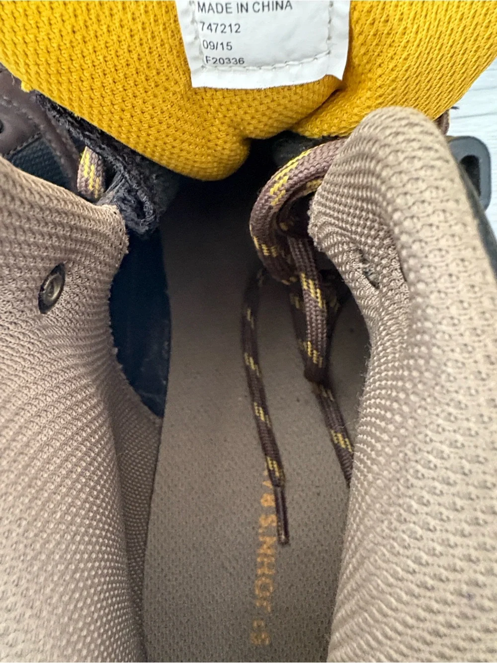 St. John's Bay Brown and Yellow Men's Trail Boots